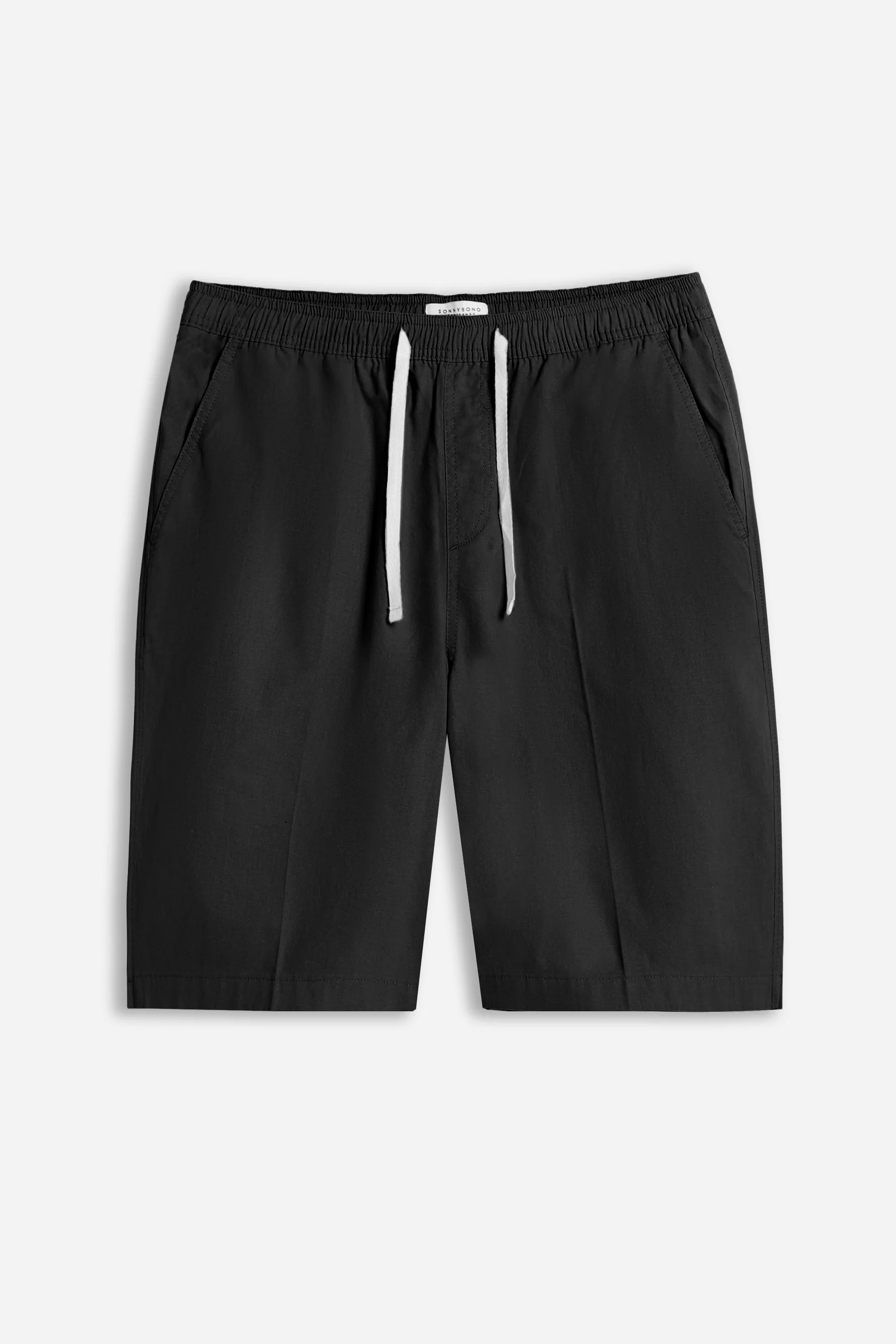 BERMUDA CON ELASTICO IN VITA NERO
