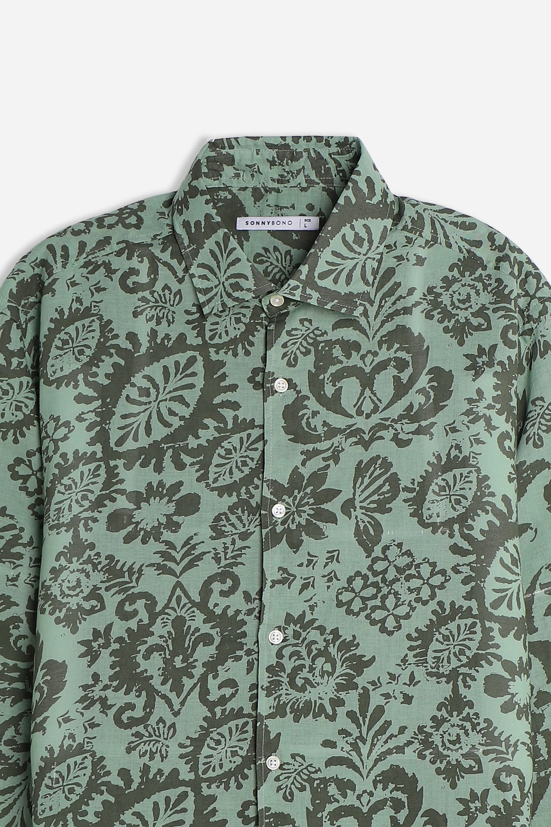 CAMICIA FANTASIA COLLO ITALIANO SALVIA - Image 2