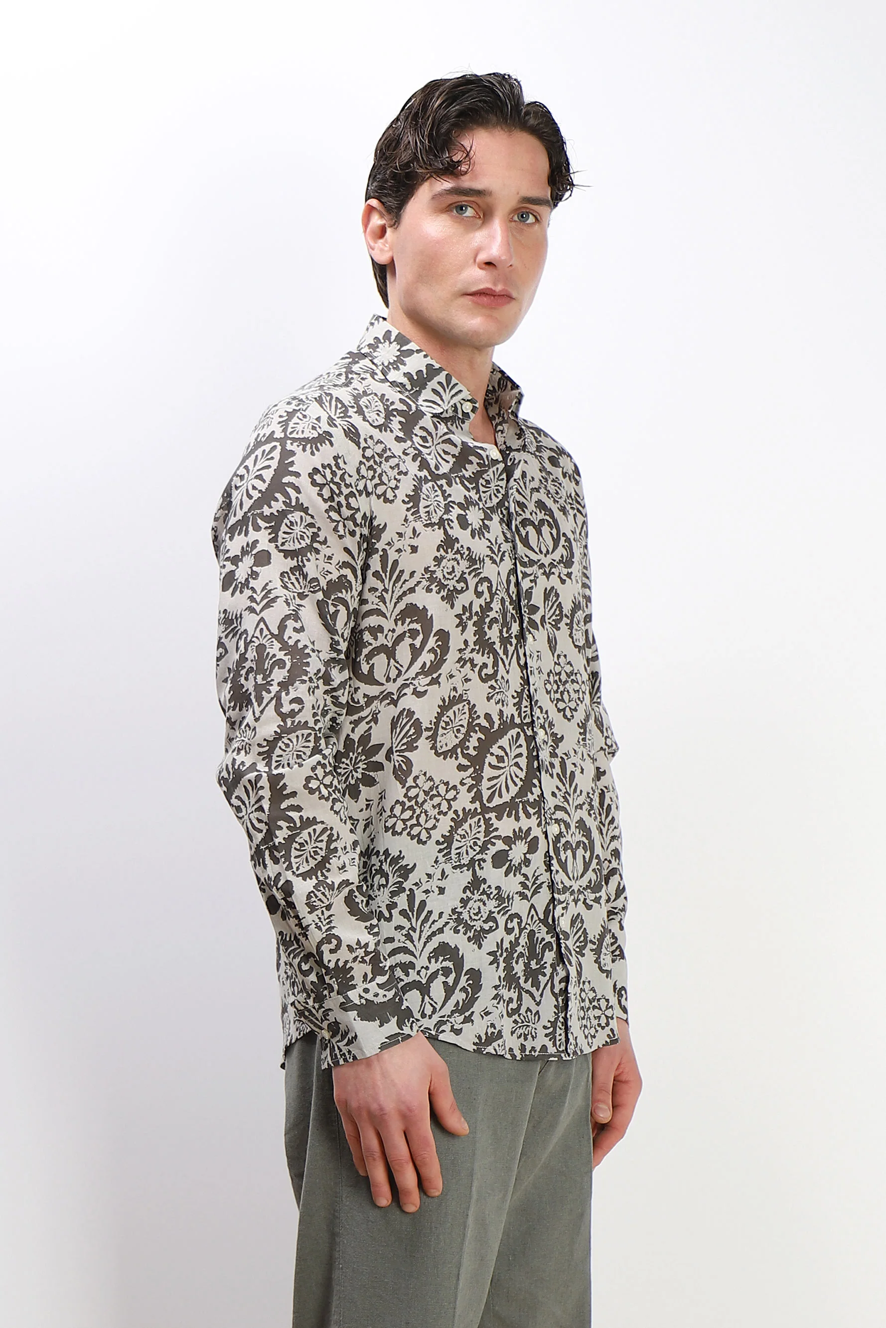 CAMICIA FANTASIA COLLO ITALIANO TORTORA - Image 2