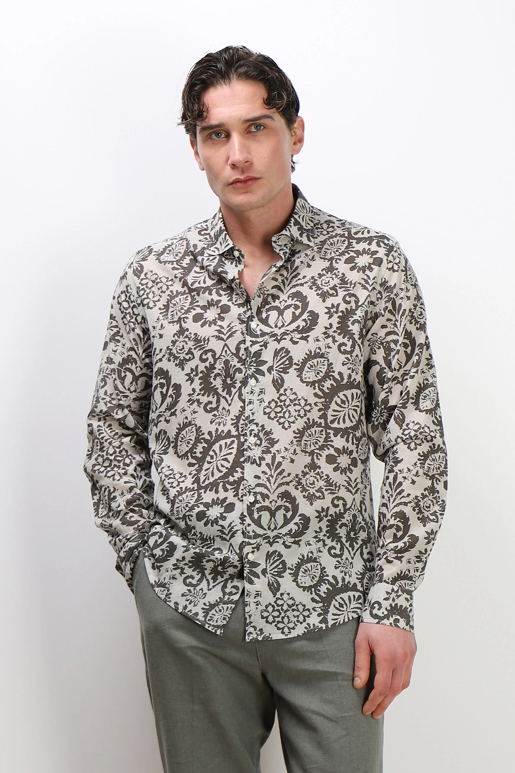 CAMICIA FANTASIA COLLO ITALIANO TORTORA - Image 4