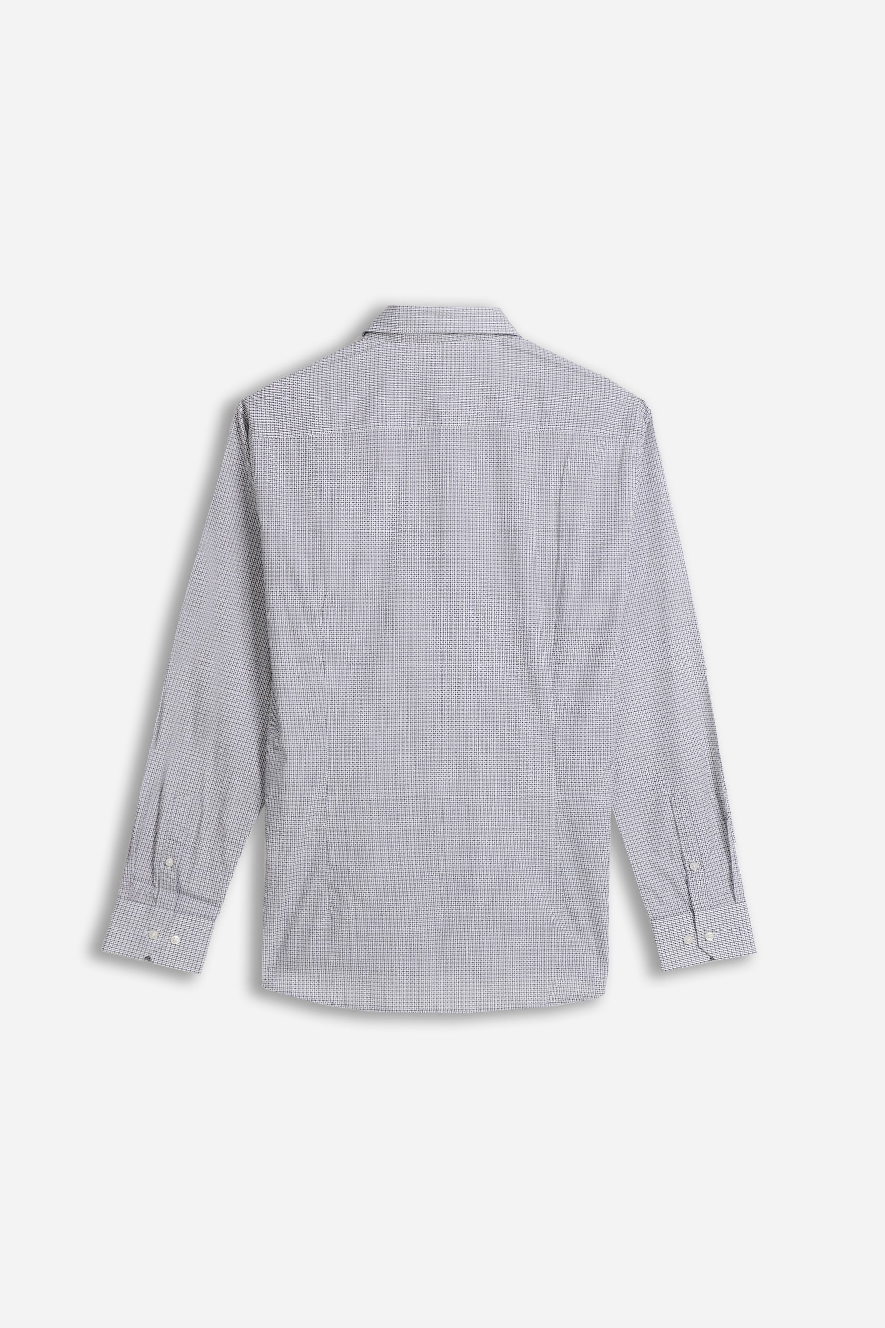 CAMICIA FIL A FIL GRIGIO PERLA - Image 4