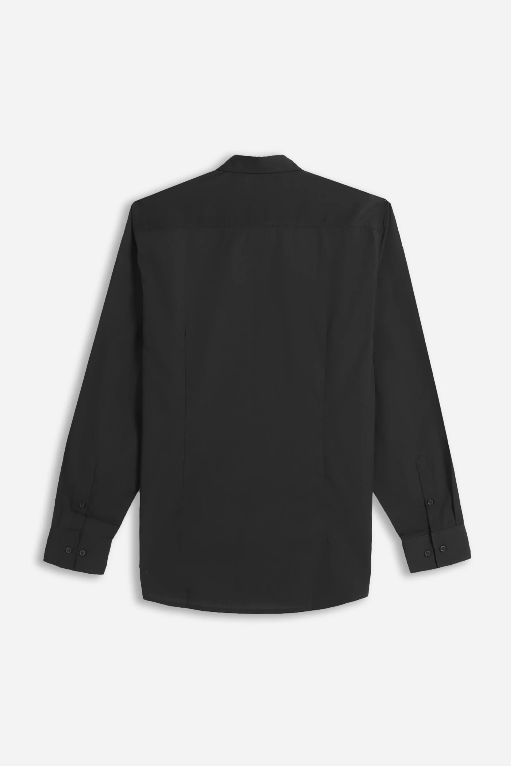 CAMICIA POPELINE BASIC NERO - Image 3