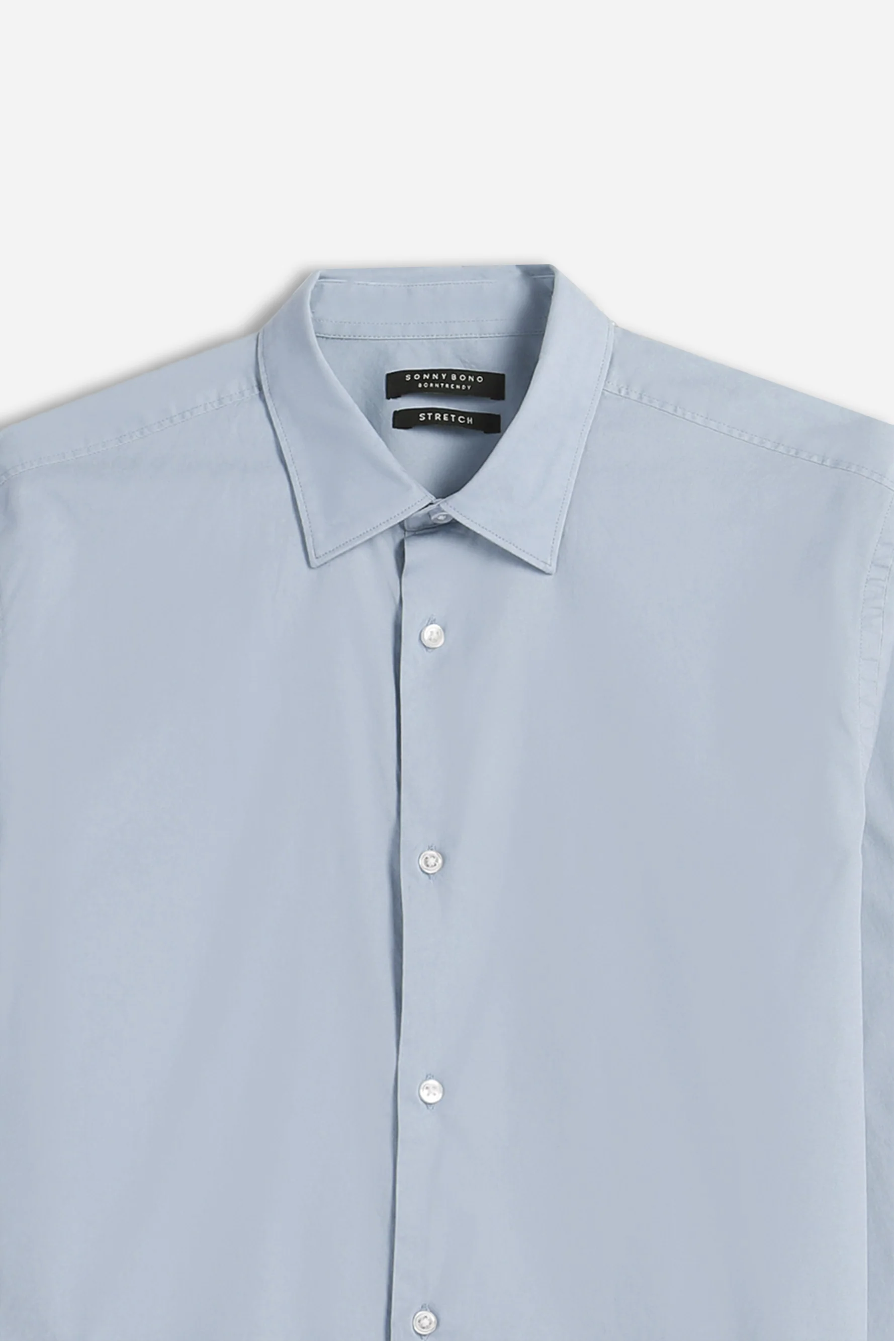 CAMICIA STRETCH BASIC AZZURRO - Image 3