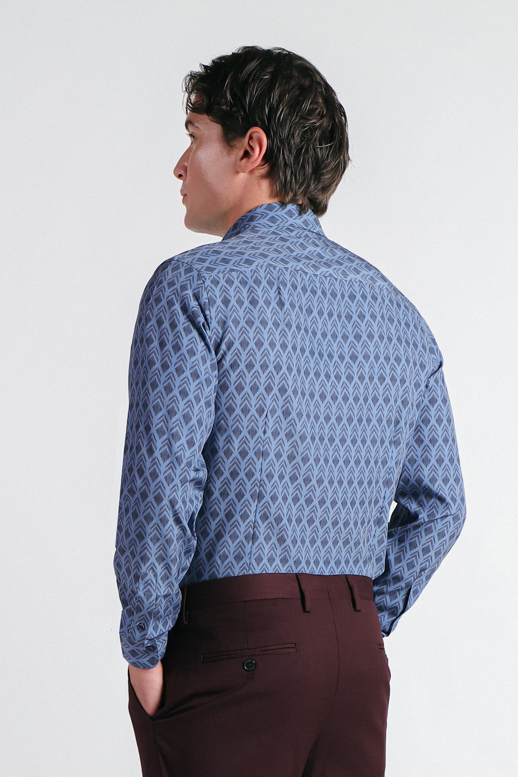 CAMICIA FANTASIA STRETCH AVION - Image 4