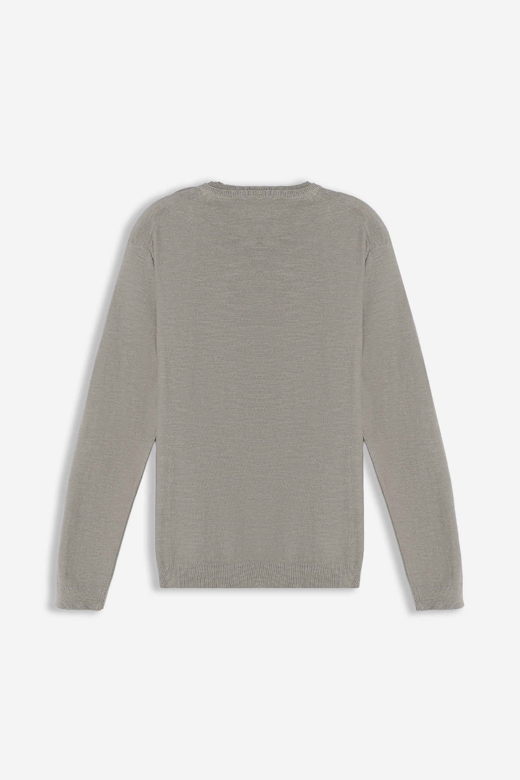 MAGLIA GIROCOLLO TESSUTO SLUB KAKI - Image 3