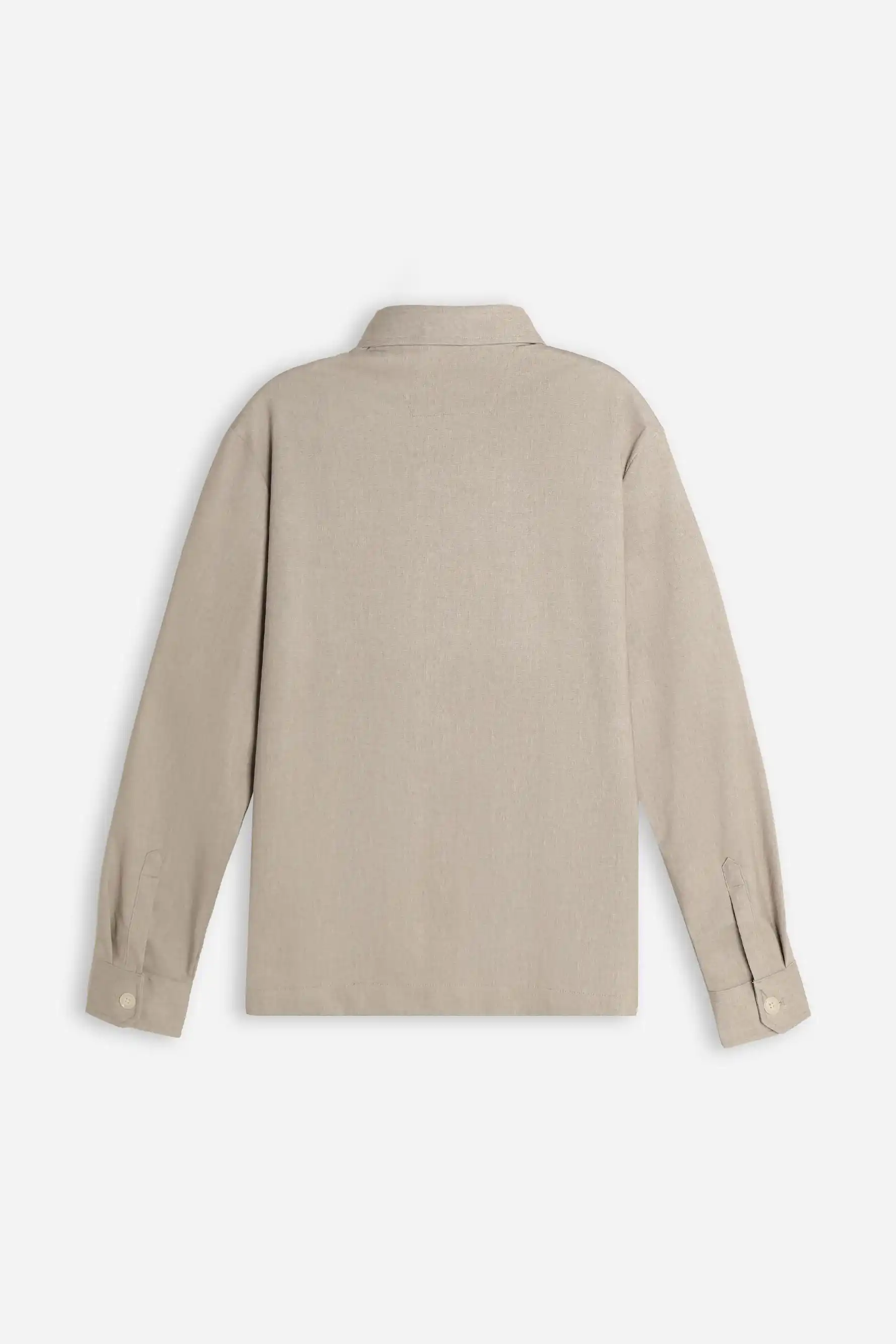 OVERSHIRT IN PUNTO MILANO BEIGE - Image 7