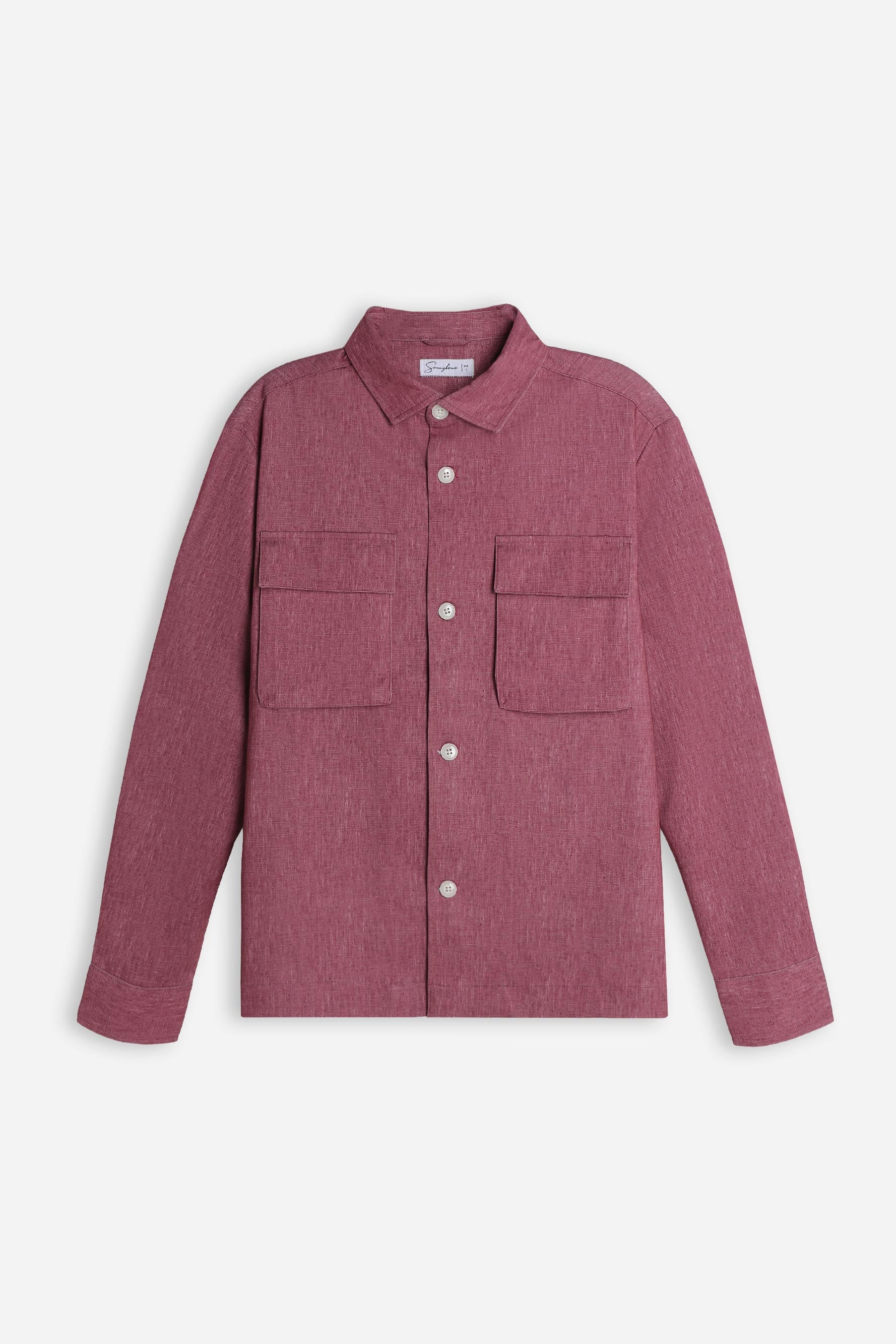 OVERSHIRT IN PUNTO MILANO ROSSO AMARANTO - Image 5