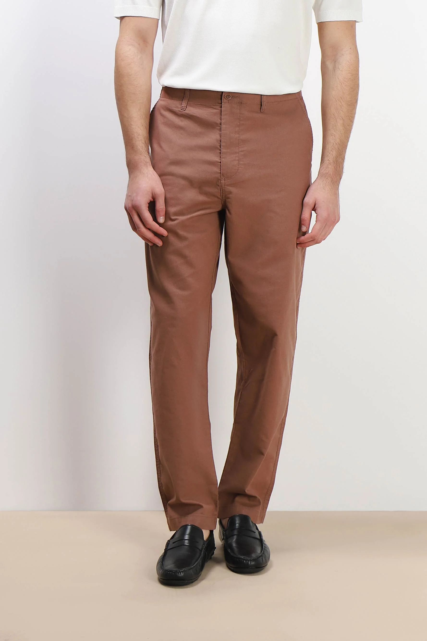 PANTALONE CHINO BASIC COTONE COCCIO - Image 2