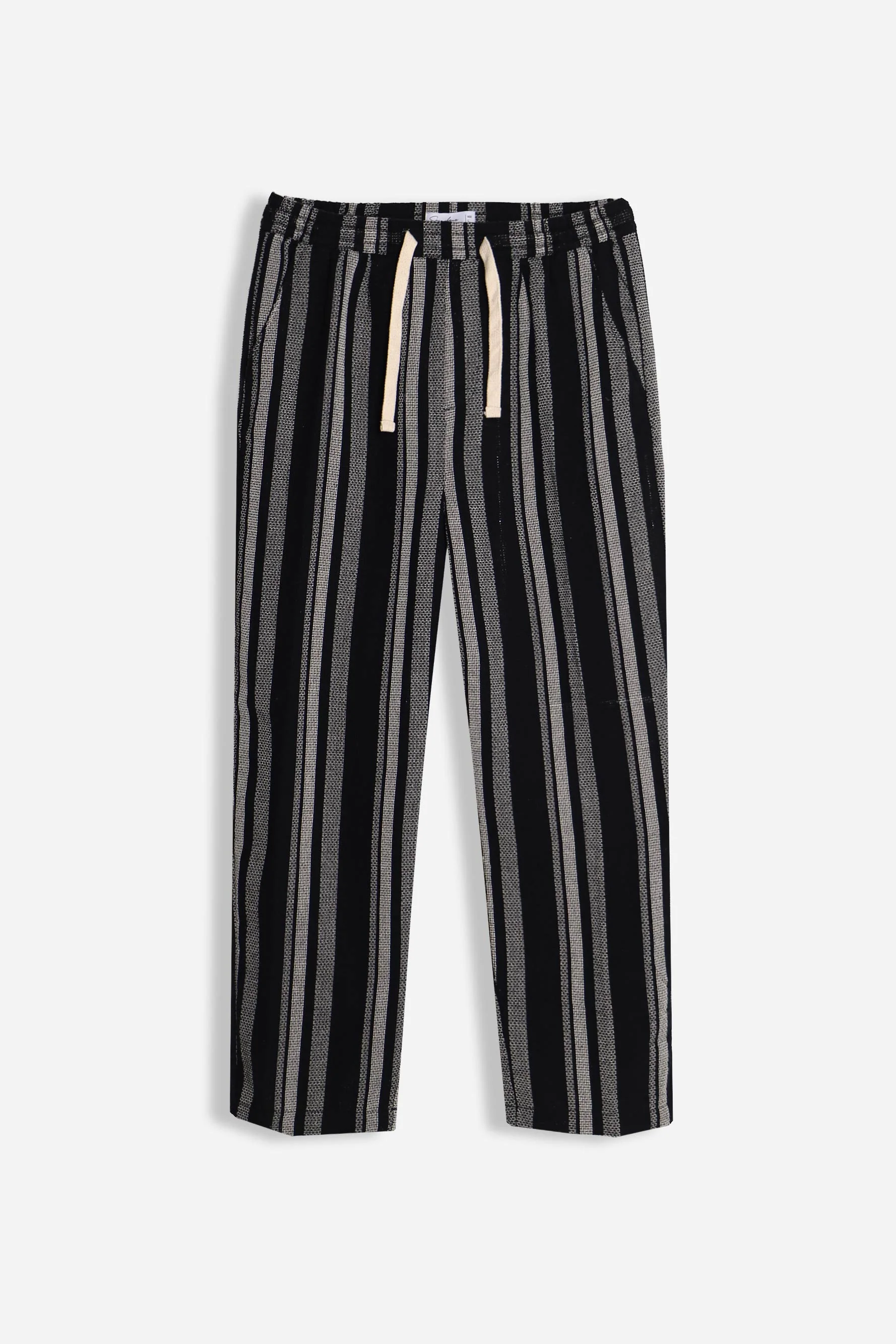 PANTALONE CON COULISSE FANTASIA RIGHE F NERO