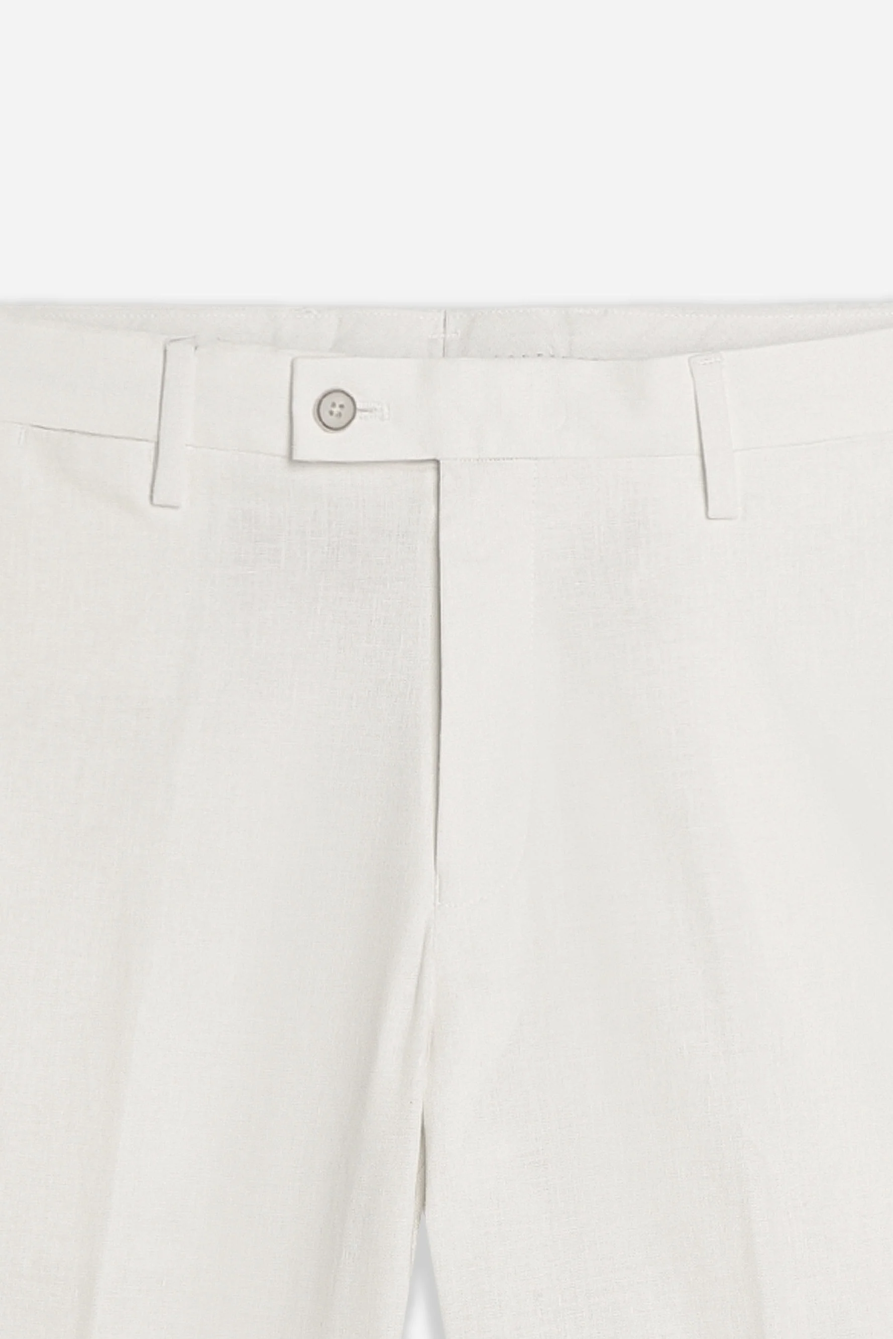PANTALONE DA ABITO IN MISTO LINO BIANCO - Image 6