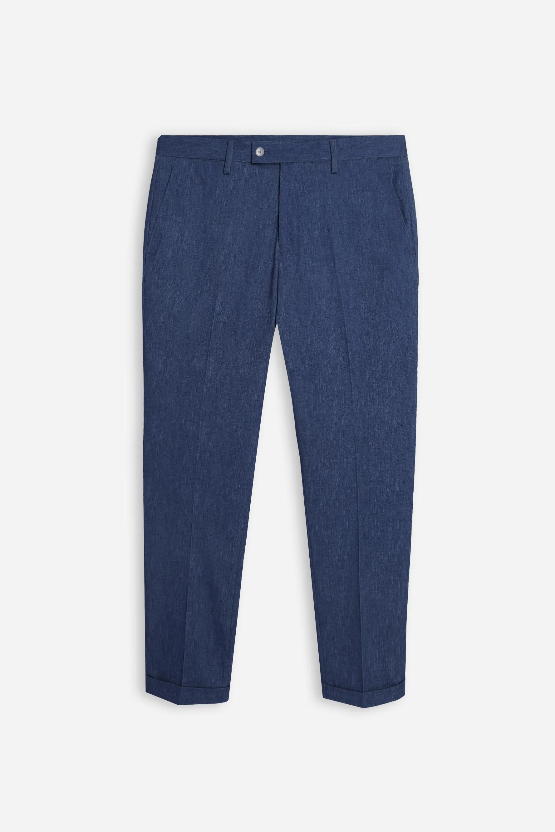 PANTALONE DA ABITO IN PUNTO MILANO BLEU - Image 5