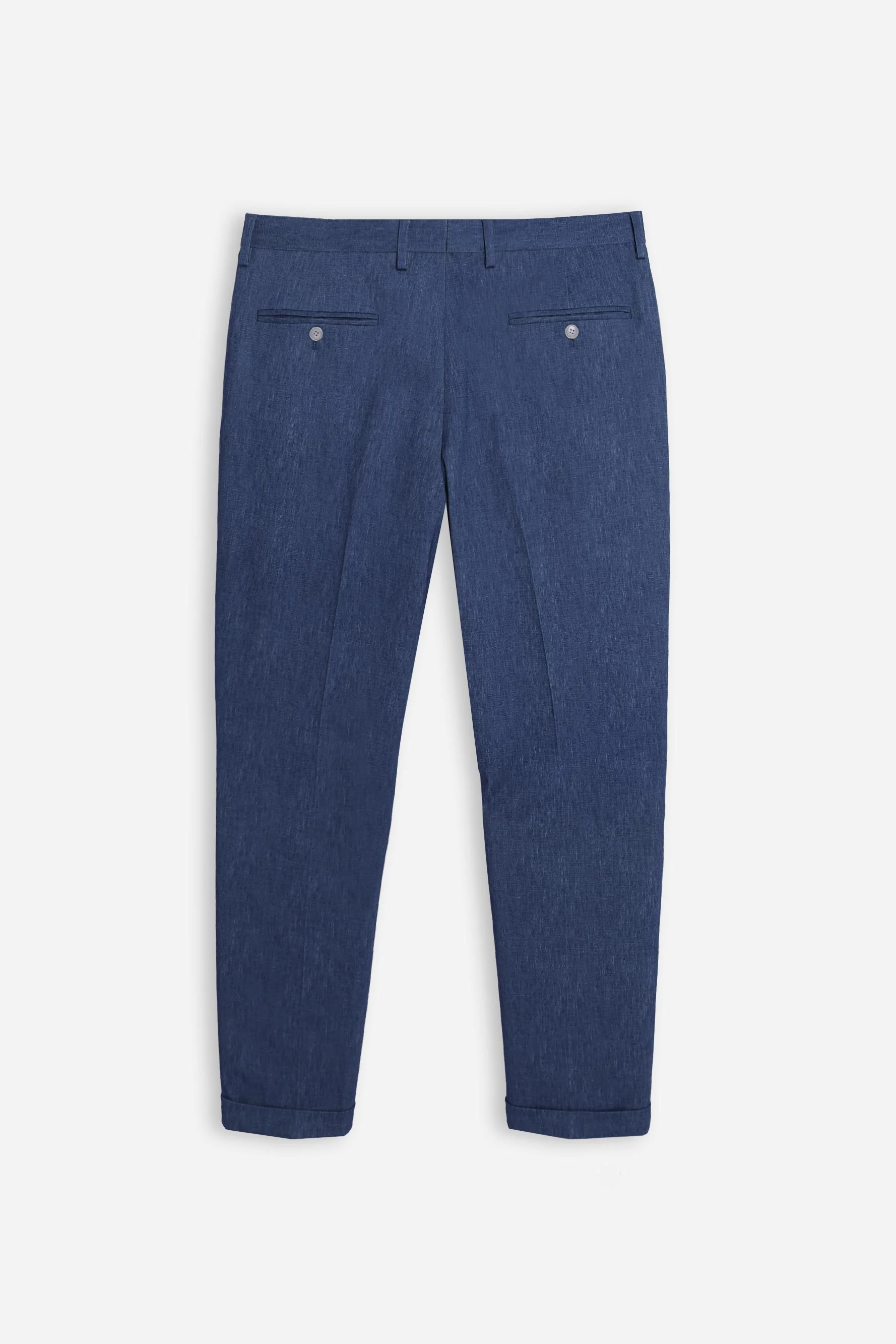 PANTALONE DA ABITO IN PUNTO MILANO BLEU - Image 7