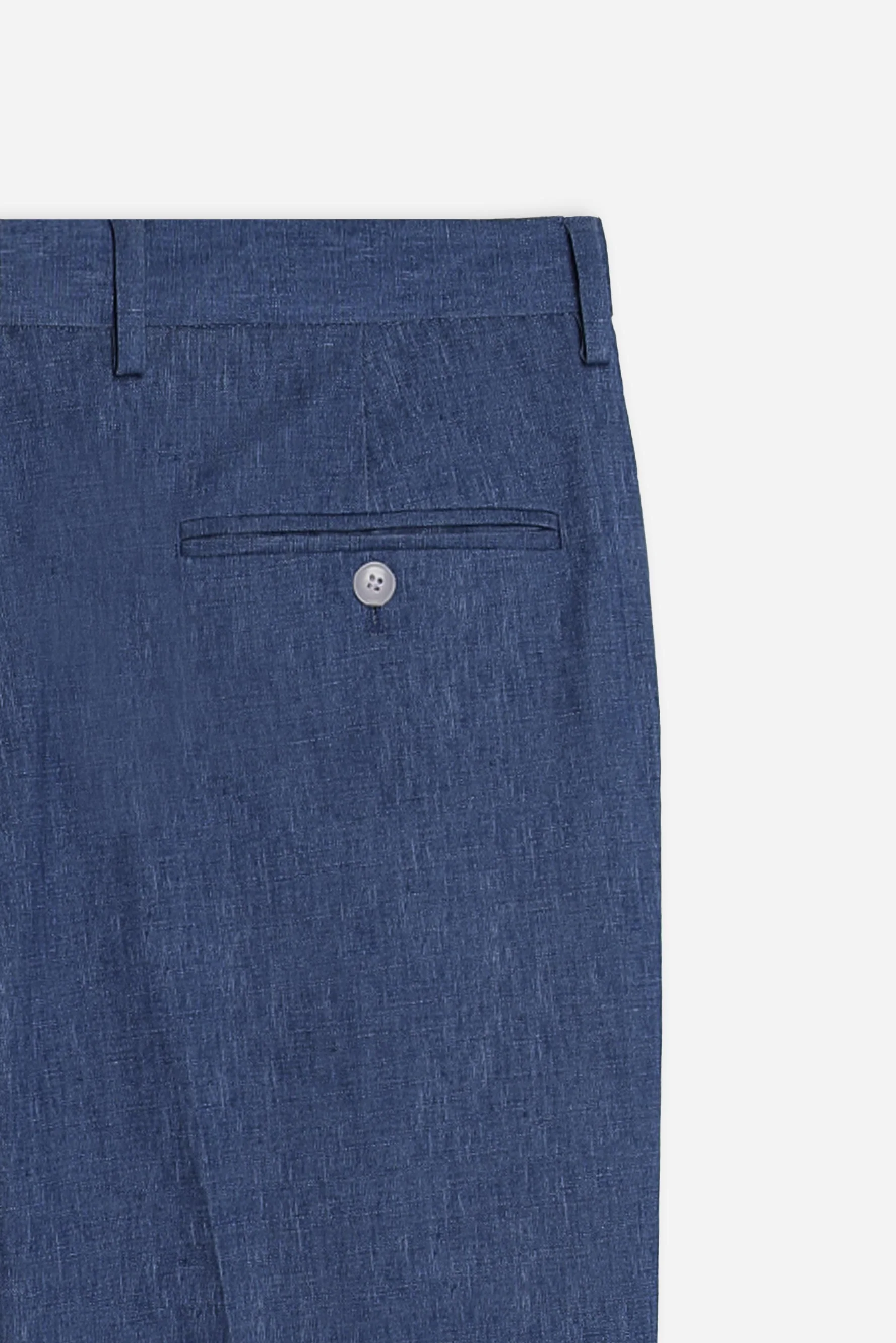PANTALONE DA ABITO IN PUNTO MILANO BLEU - Image 8