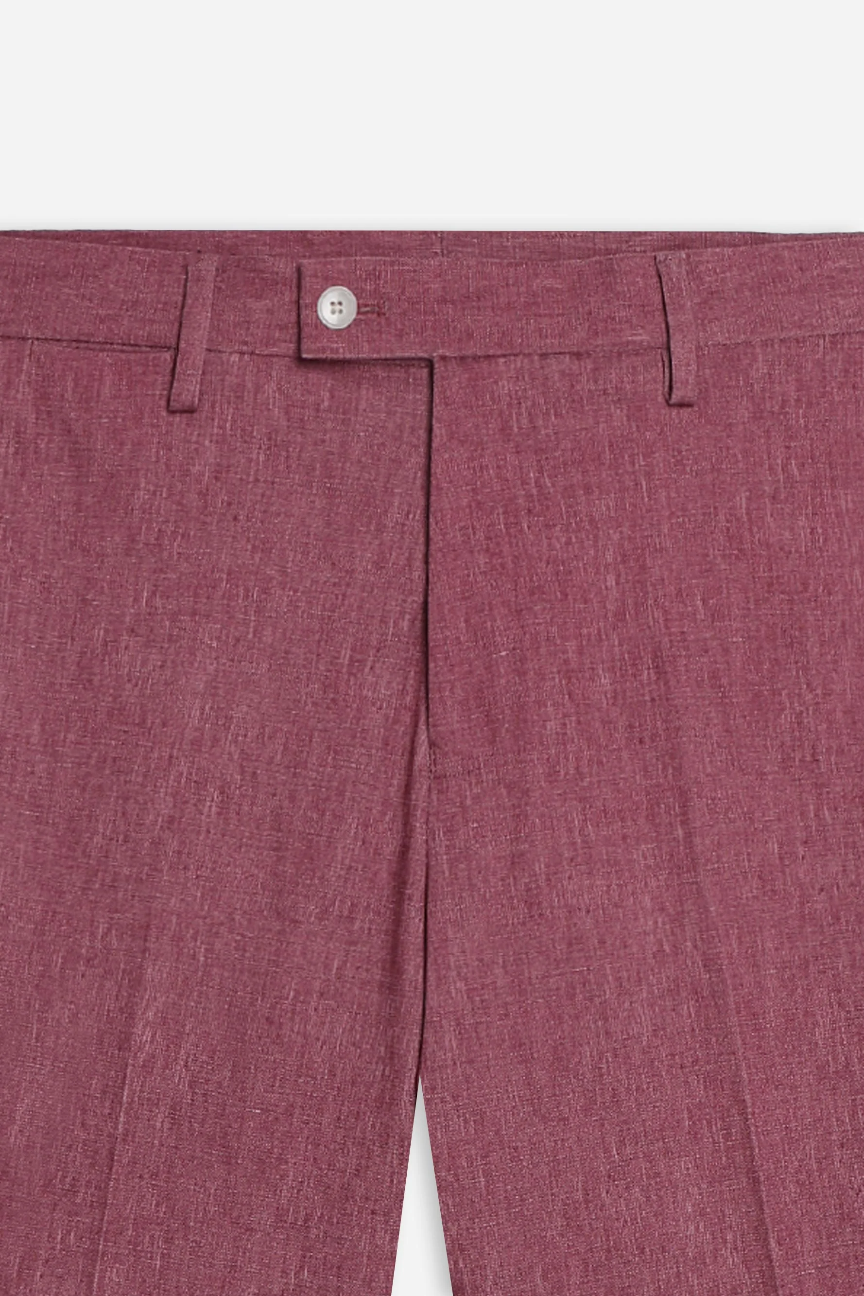 PANTALONE DA ABITO IN PUNTO MILANO ROSSO AMARANTO - Image 6