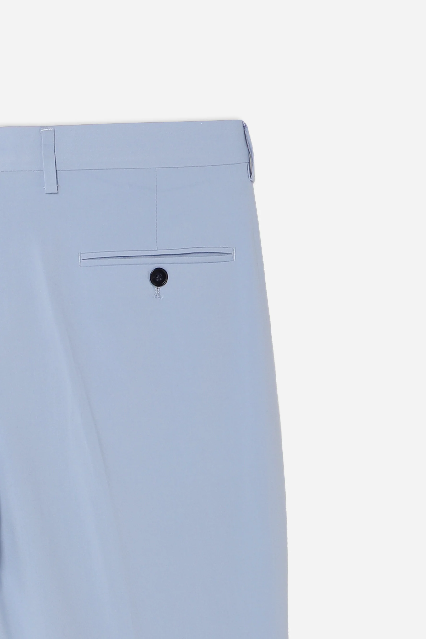 PANTALONE DA ABITO SENZA RISVOLTO CIELO - Image 9