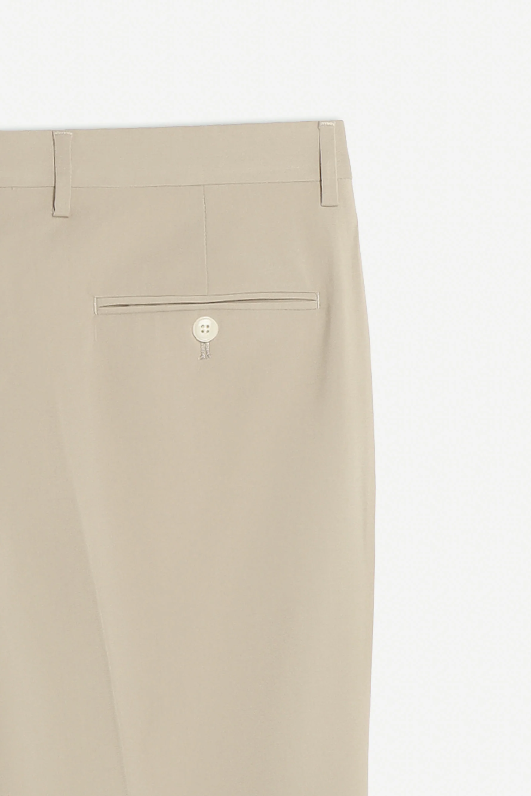 PANTALONE DA ABITO SENZA RISVOLTO SABBIA - Image 9