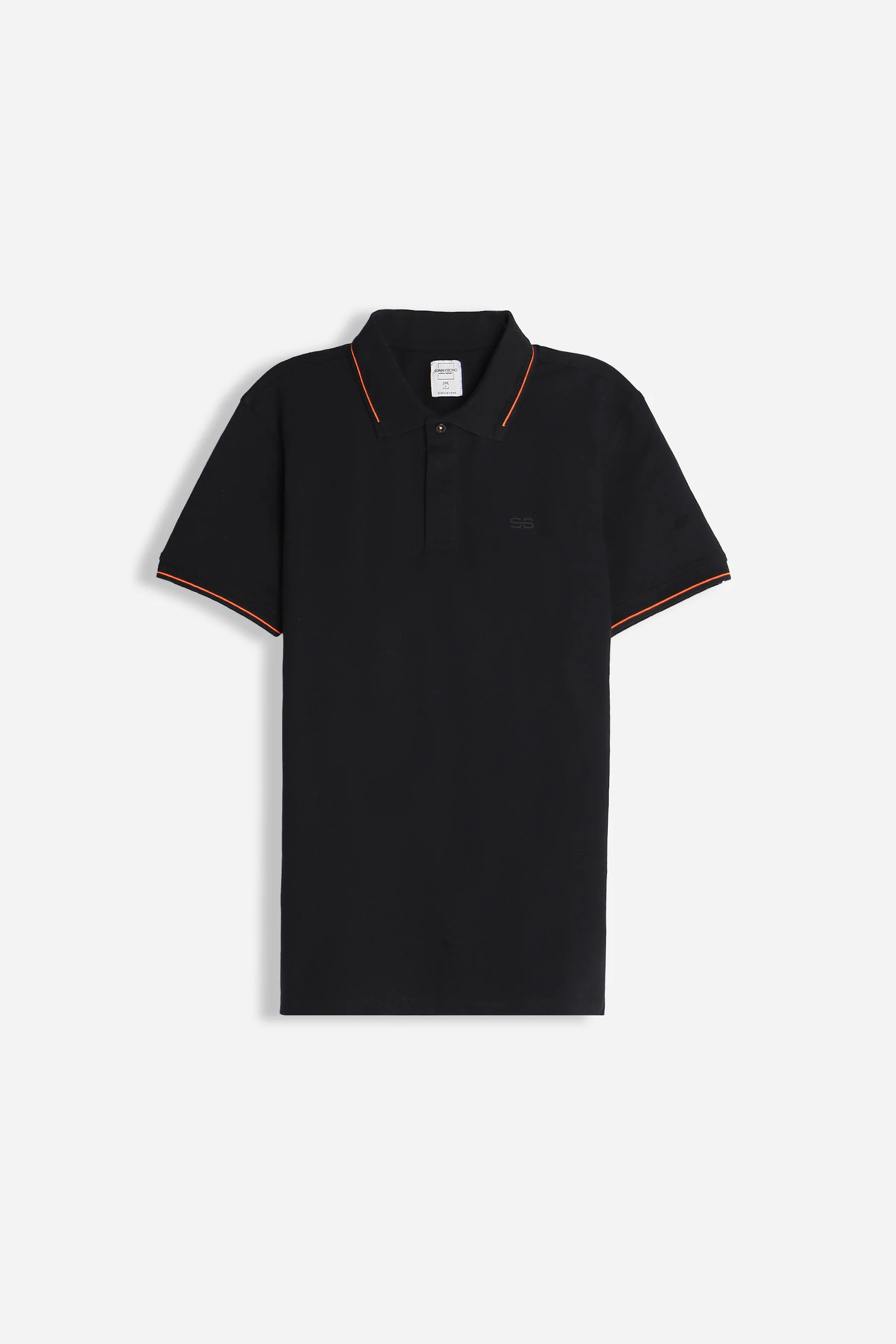 POLO IN PIQUET STRETCH NERO
