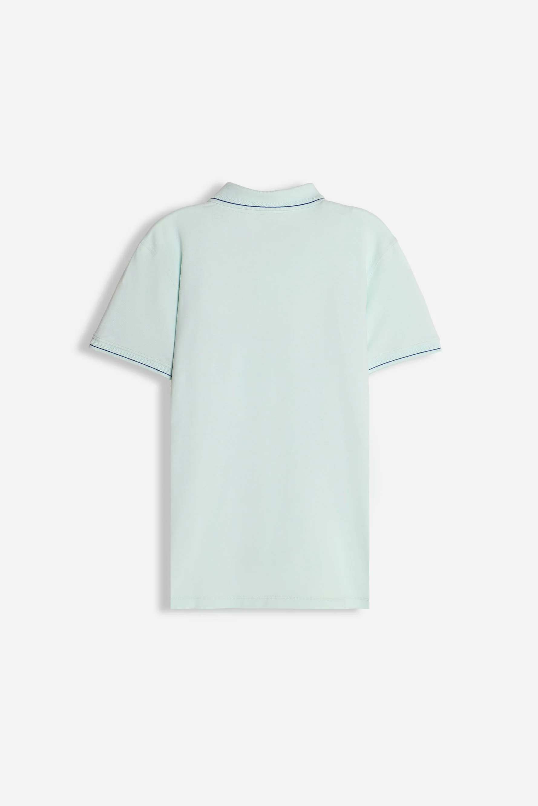 POLO IN PIQUET STRETCH VERDE ACQUA - Image 3