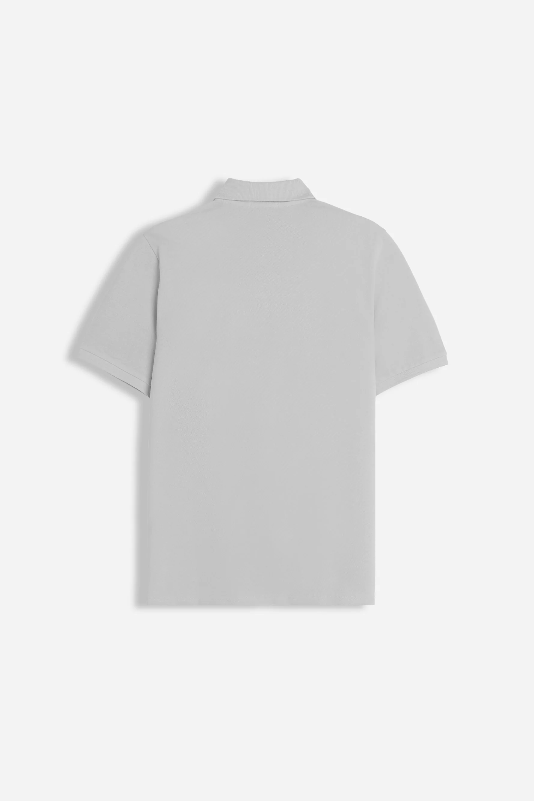 POLO PIQUET BASIC TINTA UNITA GRIGIO GHIACCIO - Image 4