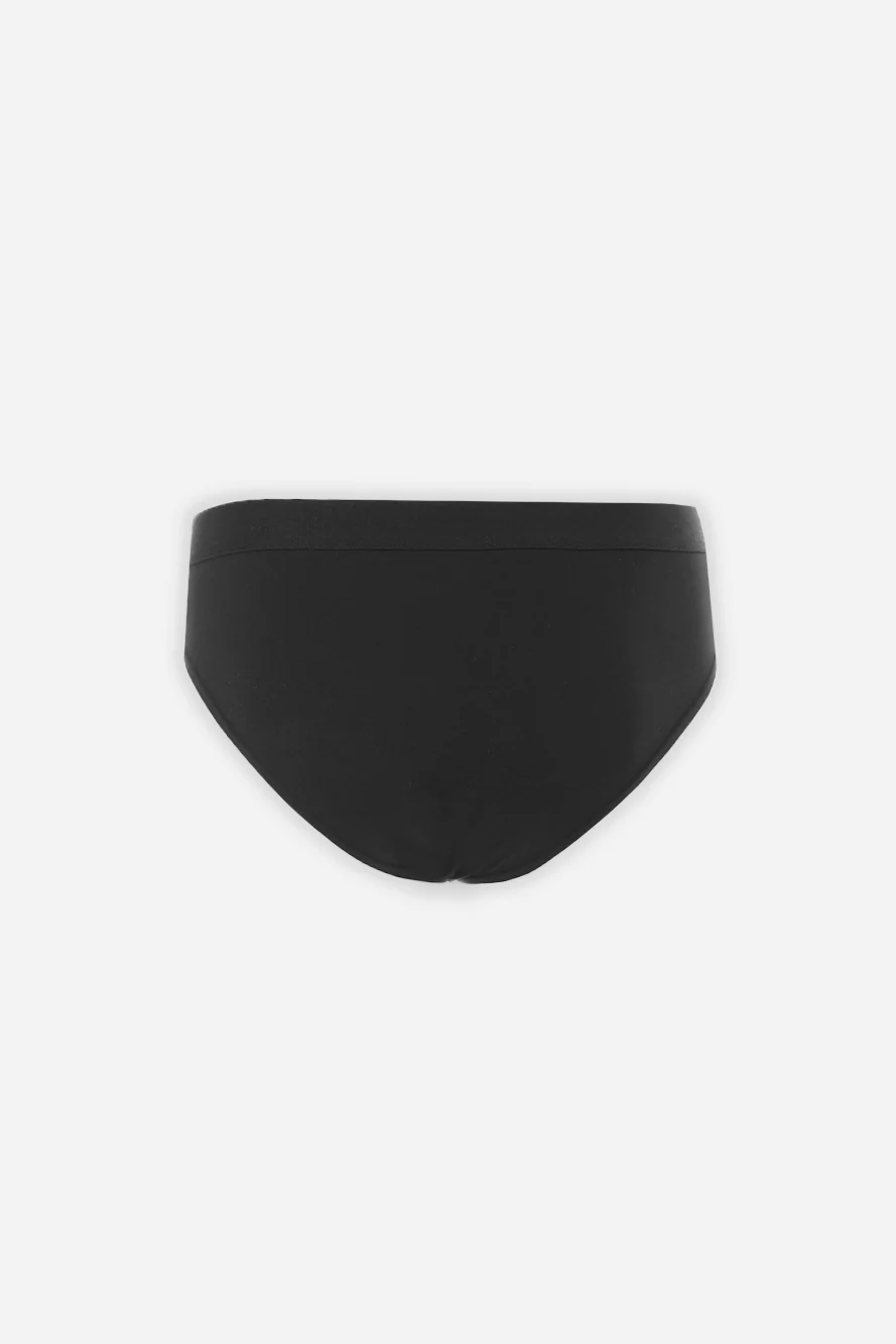 SLIP TINTA UNITA NERO - Image 3