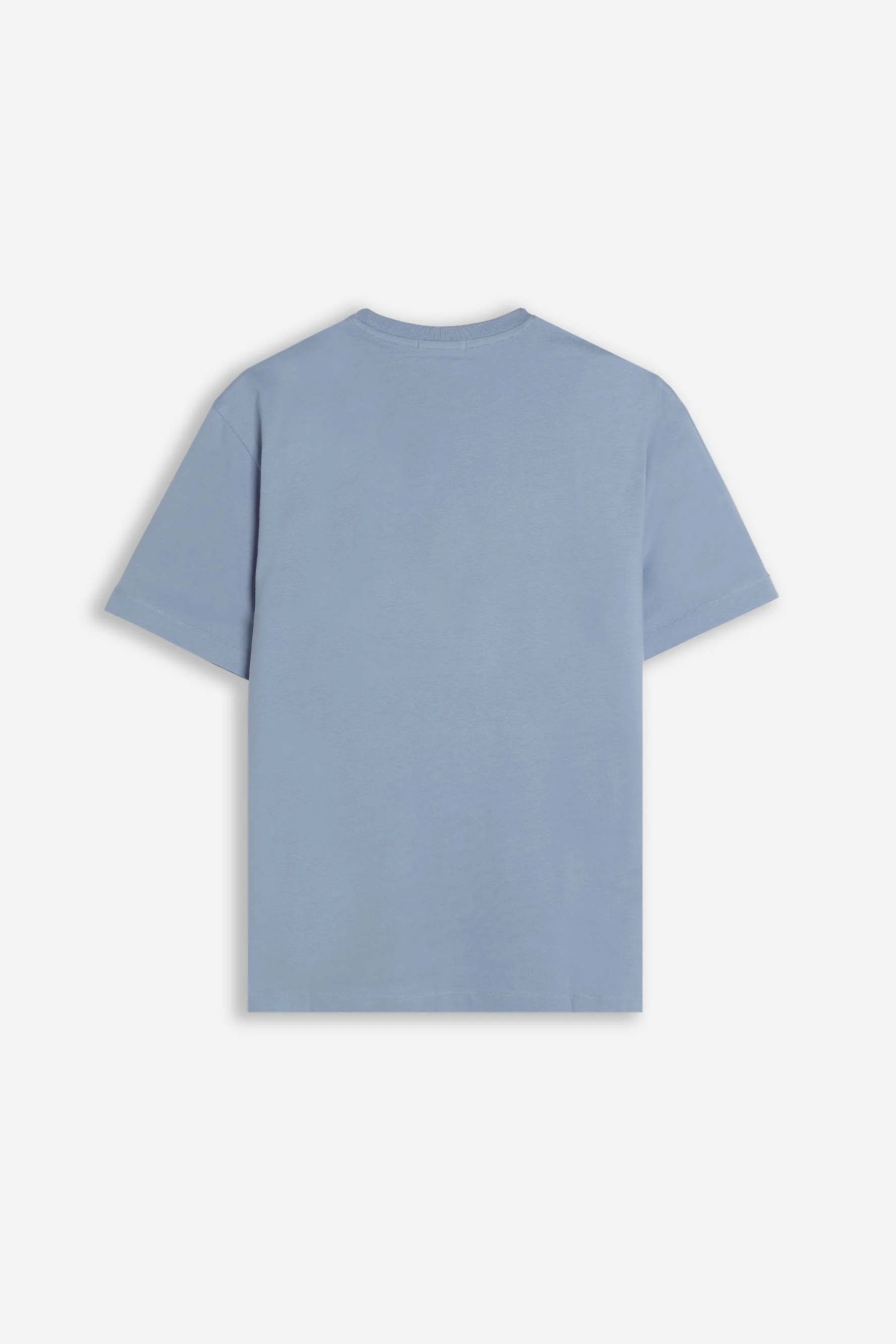 T-SHIRT GIROCOLLO BASIC CON DETTAGLIO POLVERE - Image 4
