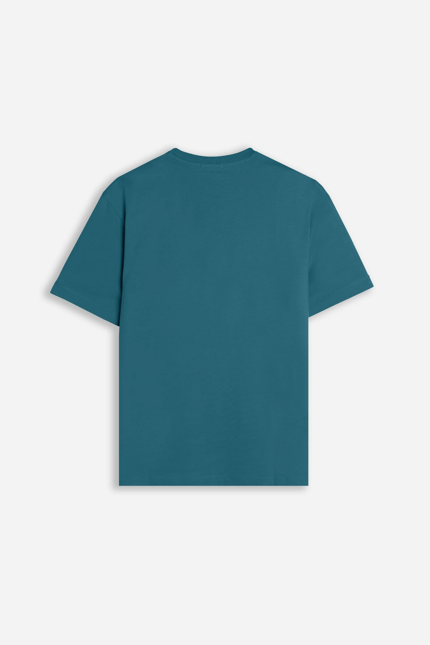 T-SHIRT GIROCOLLO BASIC CON DETTAGLIO VERDONE - Image 4