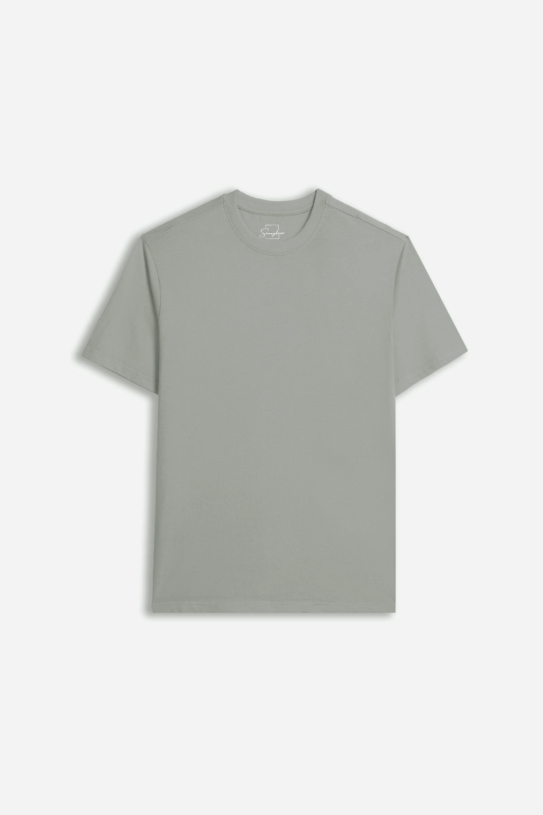T-SHIRT GIROCOLLO BASIC GRIGIO SCURO