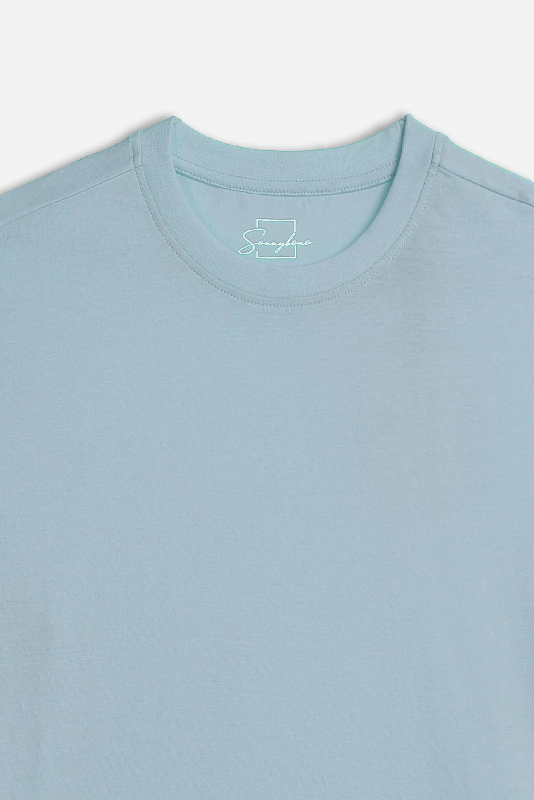 T-SHIRT GIROCOLLO BASIC POLVERE - Image 2