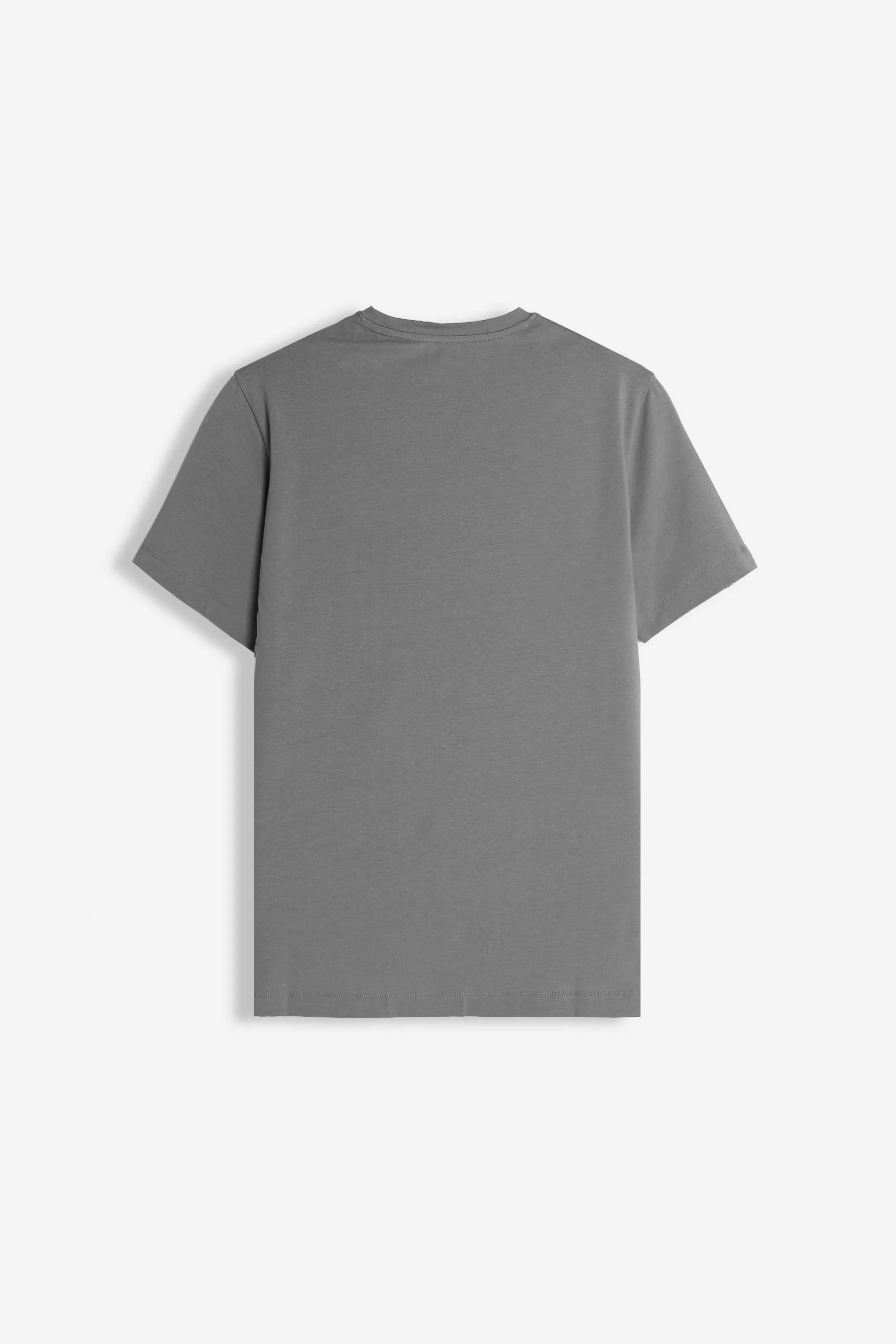 T-SHIRT GIROCOLLO MANICA CORTA GRIGIO SCURO - Image 4